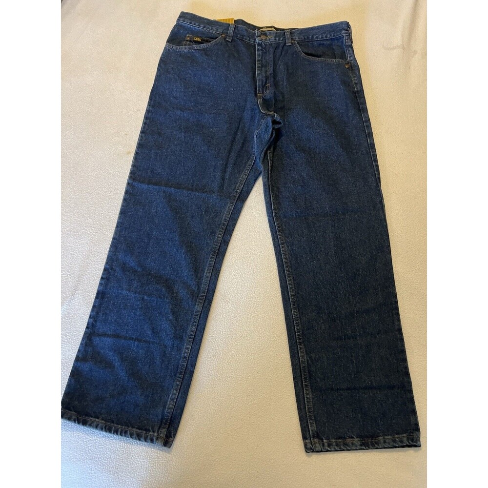 Lee Jeans 40x30 Straight Fit Straight Leg Dark - Active Denim NWT